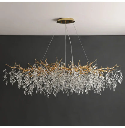 DecorBites™ Luxury Crystal Chandelier with LED Lights
