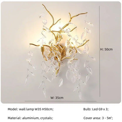 DecorBites™ Luxury Crystal Chandelier with LED Lights