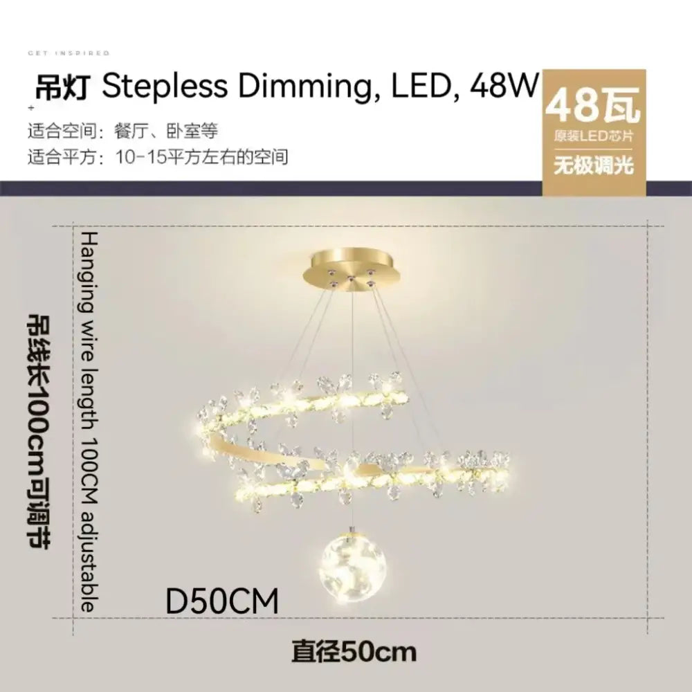 Luxury crystal gold ceiling chandelier living room butterfly lamp