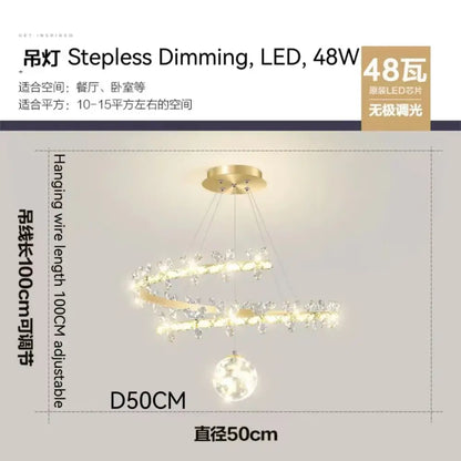 Luxury crystal gold ceiling chandelier living room butterfly lamp