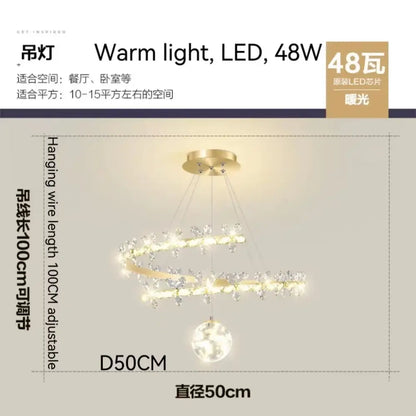 Luxury crystal gold ceiling chandelier living room butterfly lamp