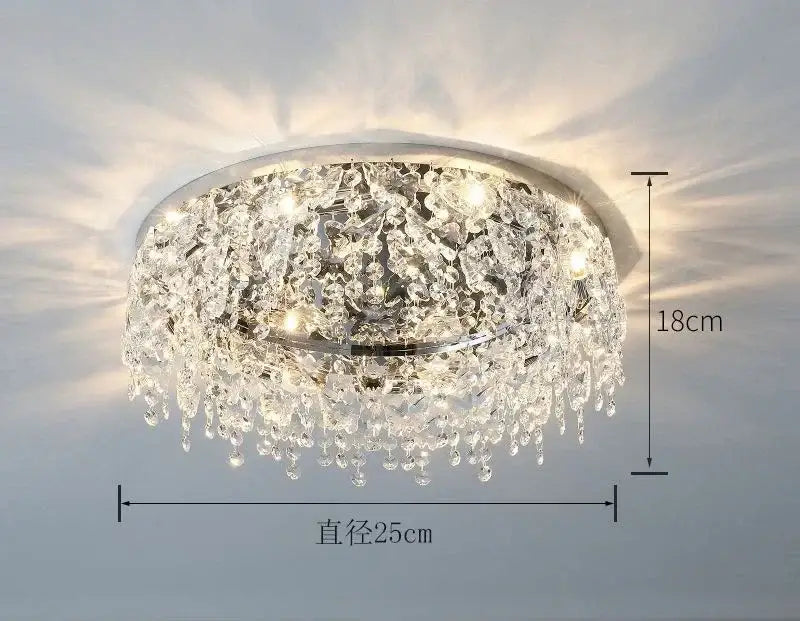 Luxury diamond crystal kitchen ceiling lamp