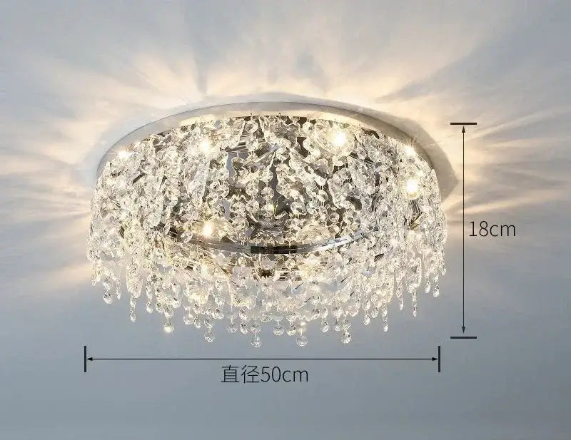 Luxury diamond crystal kitchen ceiling lamp