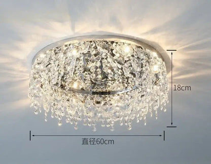 Luxury diamond crystal kitchen ceiling lamp