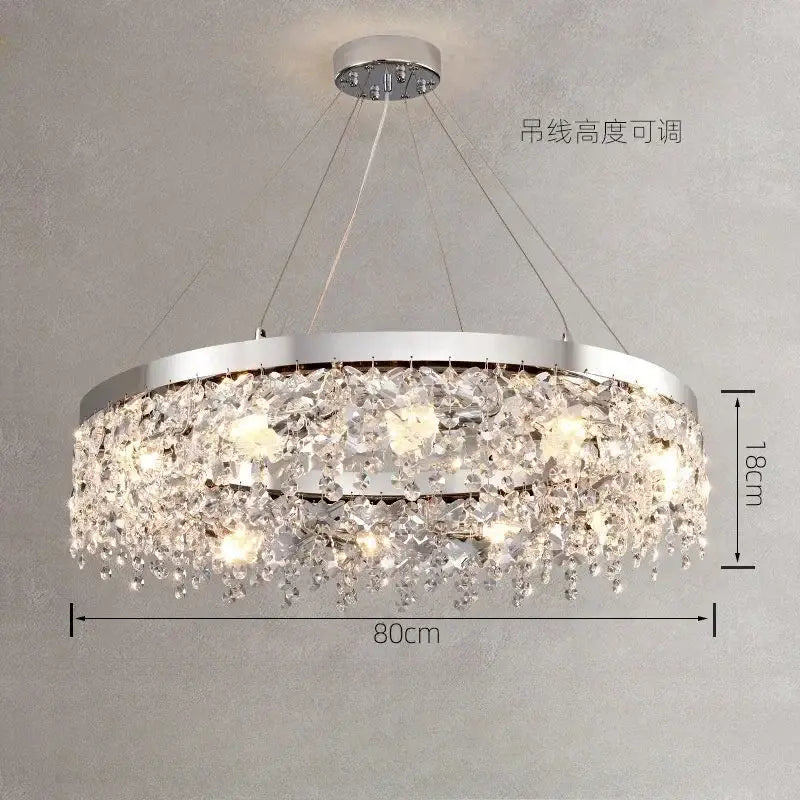 Luxury diamond crystal kitchen ceiling lamp