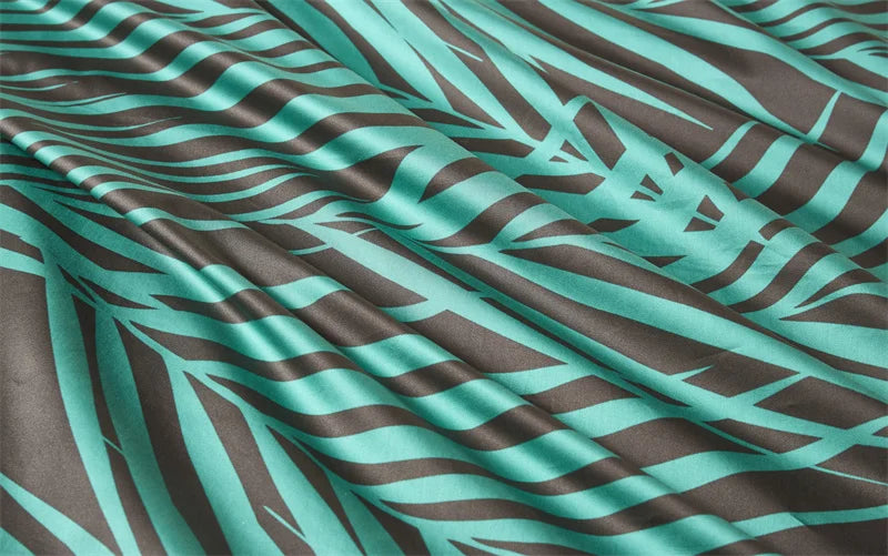 DecorBites™ Luxury Egyptian Cotton Bedding Set - Flamingo Leaf