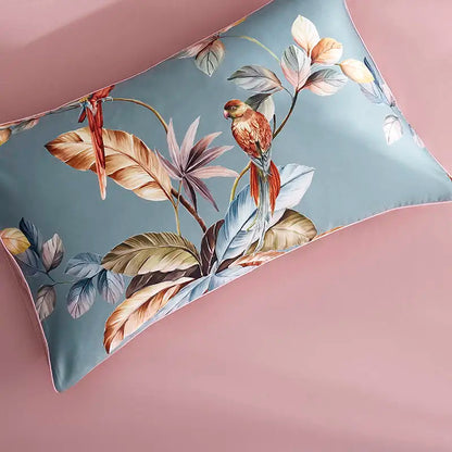 DecorBites™ Luxury Egyptian Cotton Bedding Set - Flamingo Leaf Pattern