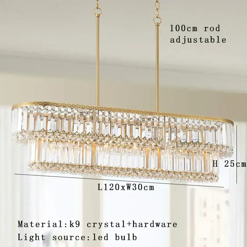 Luxury gold and amber crystal round pendant lights living room