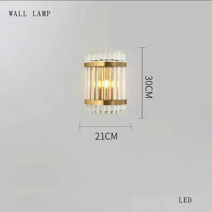 Luxury gold and amber crystal round pendant lights living room