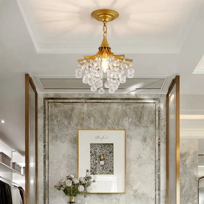 Luxury gold & black crystal pendant light dining room chandelier