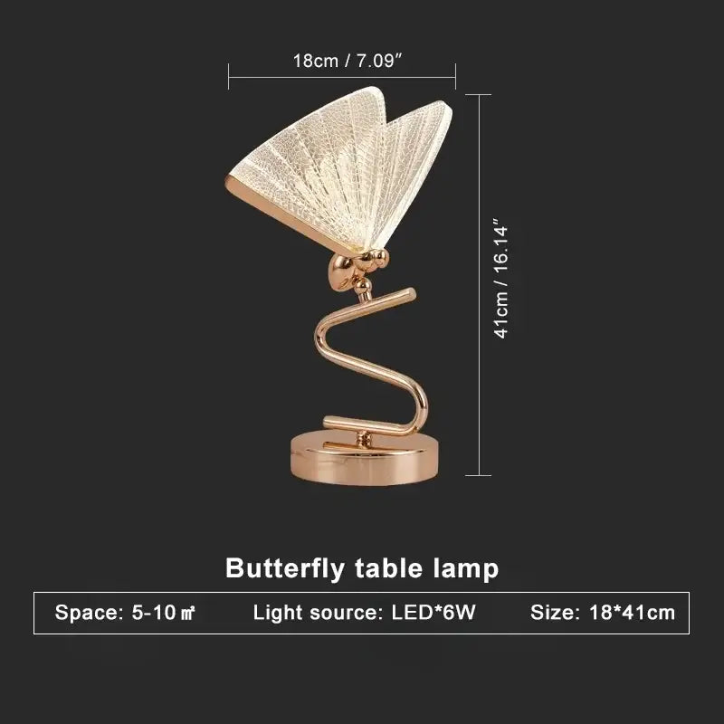 Luxury gold butterfly floor lamp living room led lighting fixture