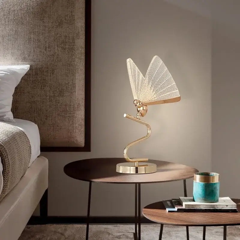 Luxury gold butterfly floor lamp living room led lighting fixture