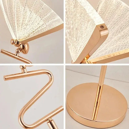 Luxury gold butterfly floor lamp living room led lighting fixture