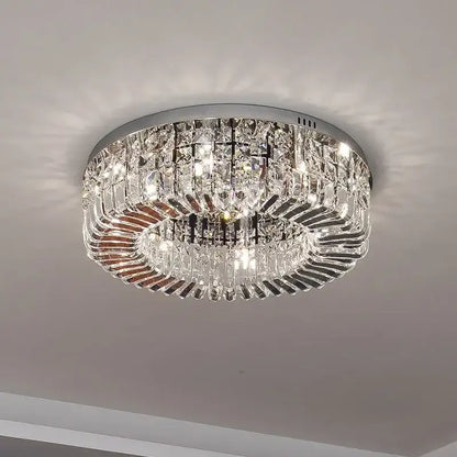 Luxury gold crystal ceiling chandelier dining room pendant light