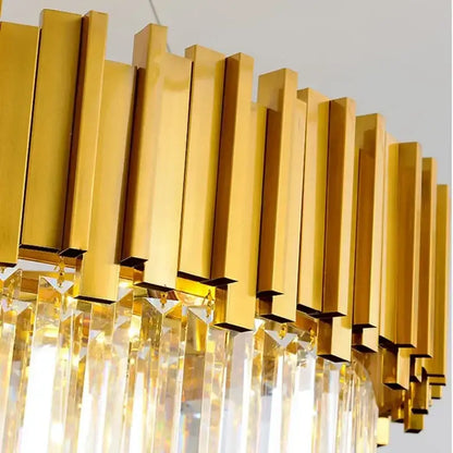 Luxury gold crystal ceiling chandelier living room artistic light
