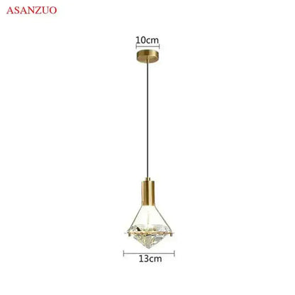 Luxury gold crystal diamond led wall sconce for bedroom lighting
