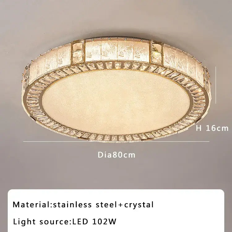 Luxury gold crystal glass luxury ceiling light living room chandelier
