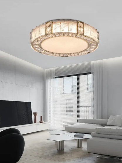 Luxury gold crystal glass luxury ceiling light living room chandelier