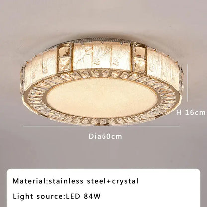 Luxury gold crystal glass luxury ceiling light living room chandelier