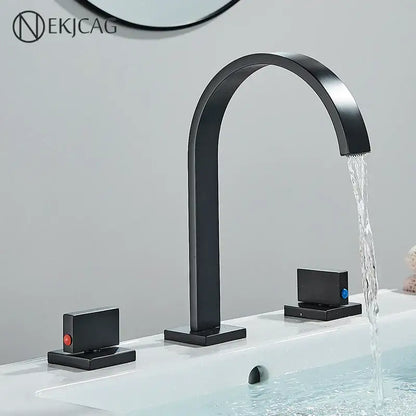 Luxury gold crystal handle basin faucet bathroom arched mixer