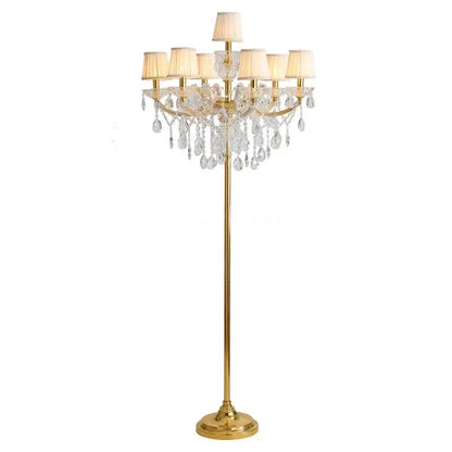 Luxury gold crystal table light bedroom chandelier lamp