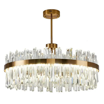 Luxury gold crystal chandeliers for dining room