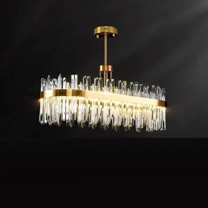 Luxury gold crystal chandeliers for dining room