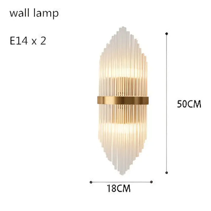 Luxury gold crystal led chandelier dining room light