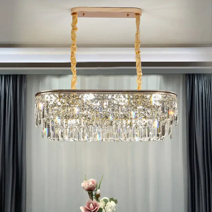 Luxury gold decorbites crystal led chandelier for living room