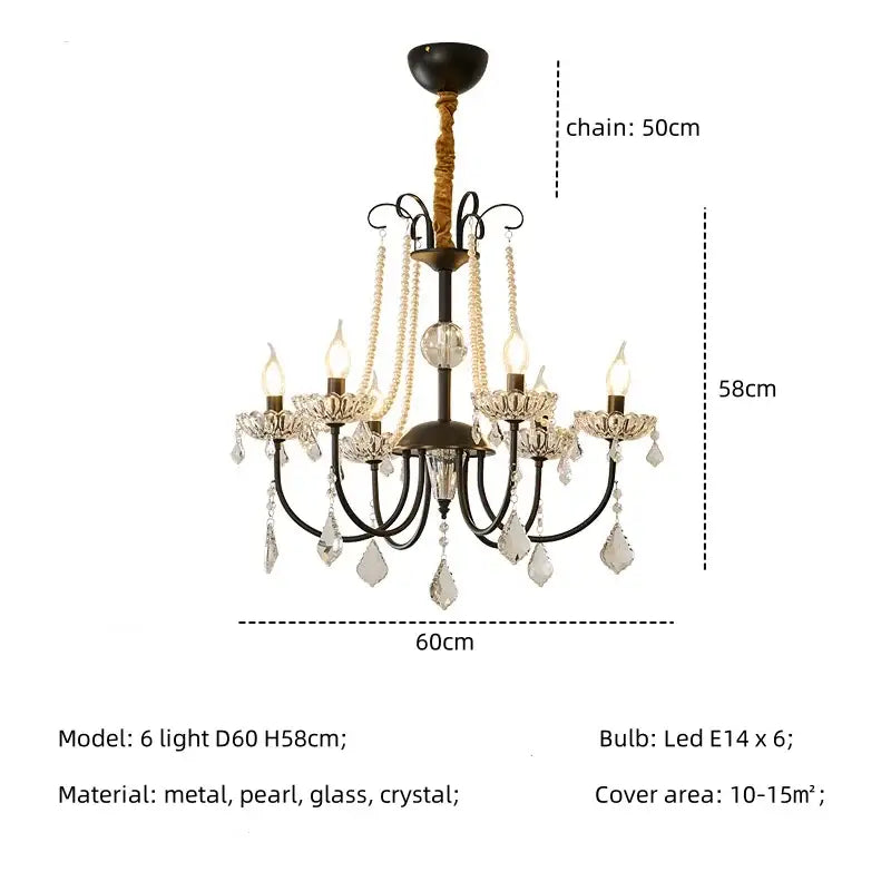 Luxury gold crystal led chandelier living room pendant light
