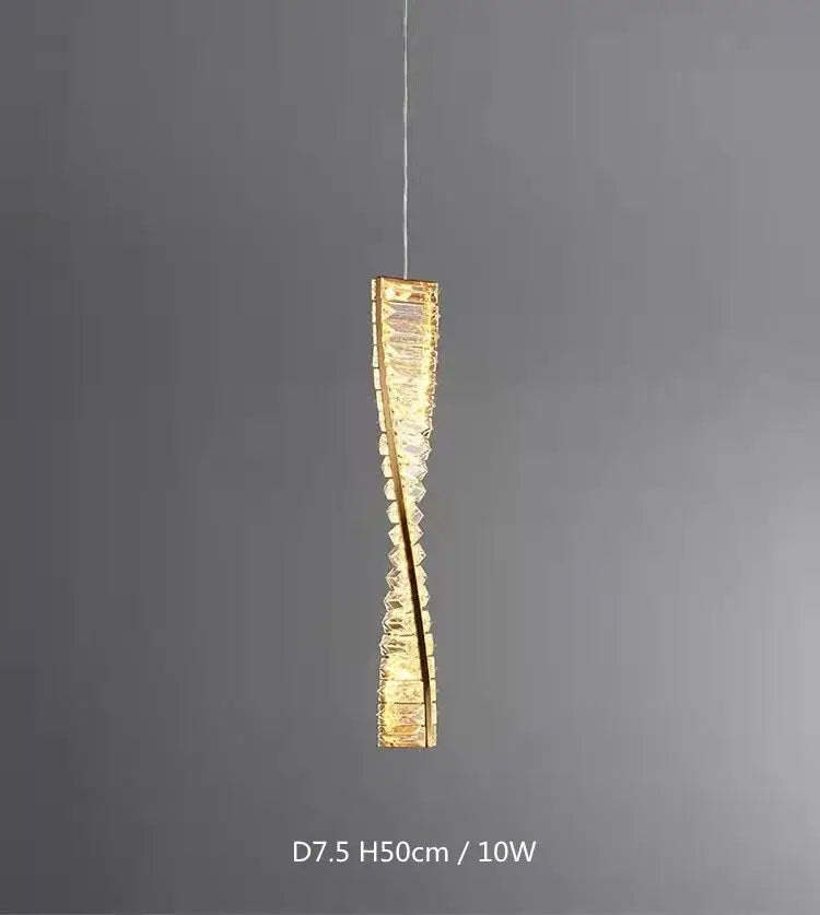 Luxury gold dimmable crystal wall sconce living room light fixture