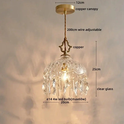 Luxury gold twisted cord crystal glass led wall sconce stair light