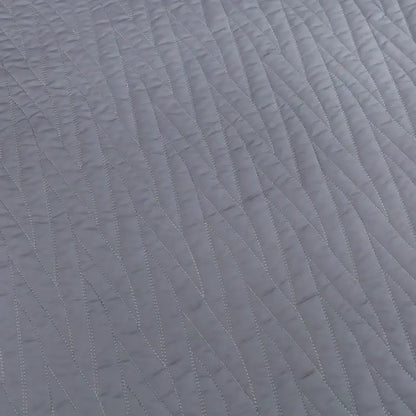 Luxury gray textured egyptian cotton quilt set bedroom bedding