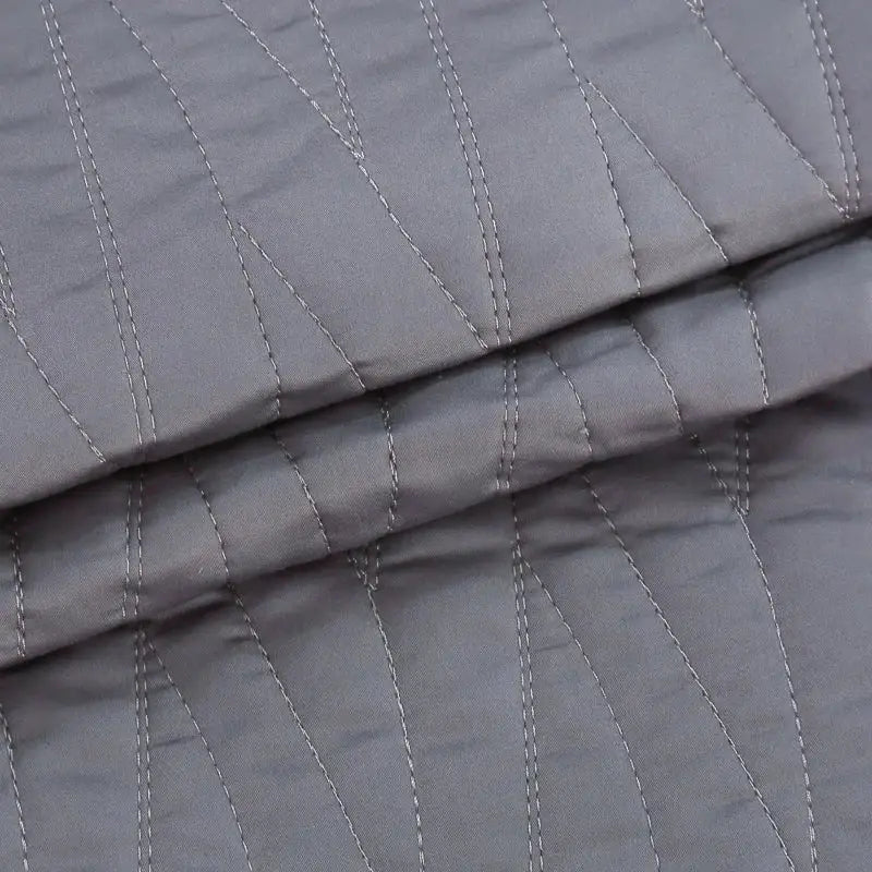 Luxury gray textured egyptian cotton quilt set bedroom bedding
