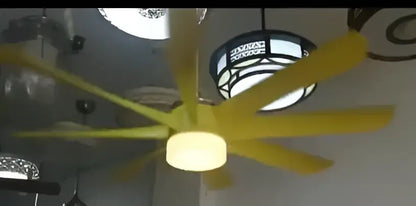 Luxury industrial black ceiling fan with light for hotel lobby