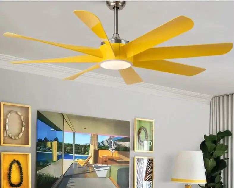 Luxury industrial black ceiling fan with light for hotel lobby
