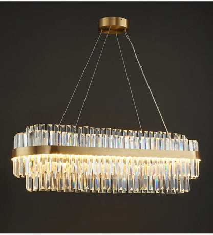 DecorBites™ Luxury LED Crystal Chandelier for Home Decor