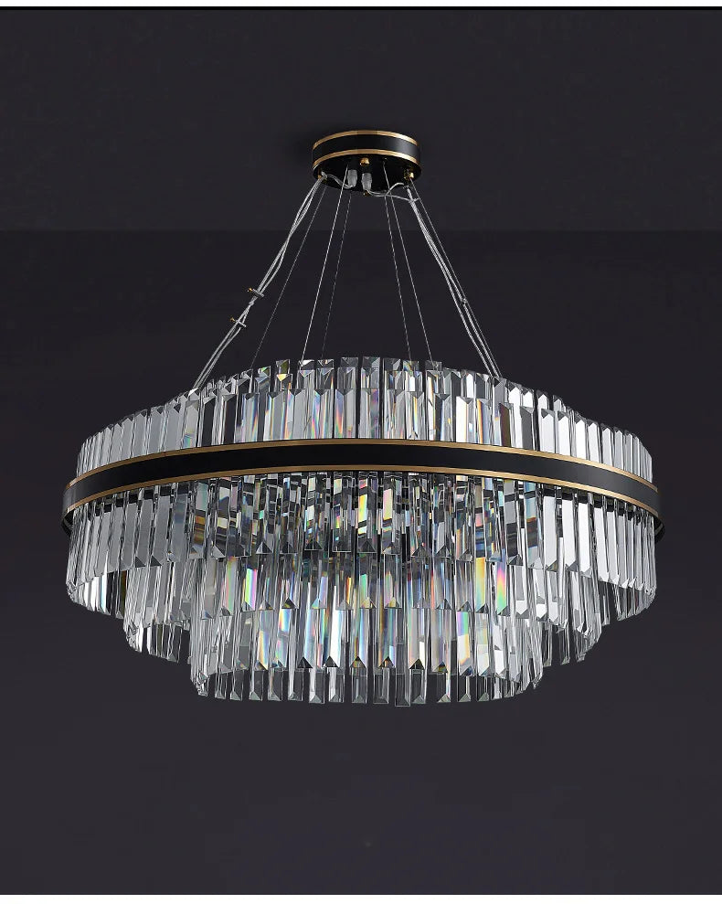 DecorBites™ Luxury LED Crystal Chandelier for Home Decor
