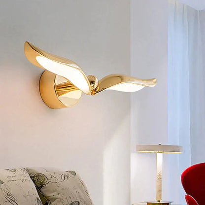 Luxury minimalist creative seagull wall lamp for bedroom living room
