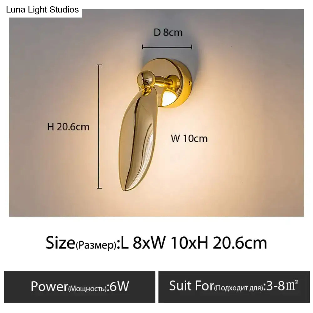 Luxury minimalist creative seagull wall lamp for bedroom living room