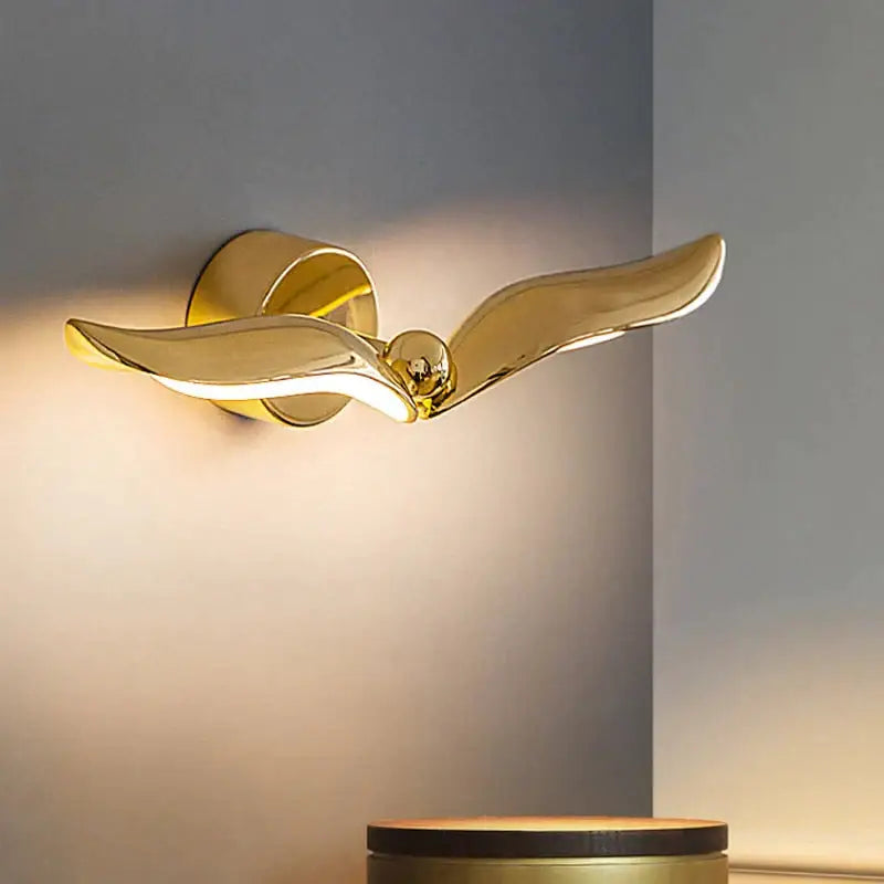 Luxury minimalist creative seagull wall lamp for bedroom living room