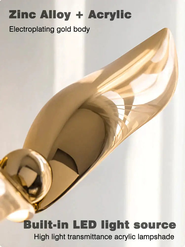 Luxury minimalist creative seagull wall lamp for bedroom living room