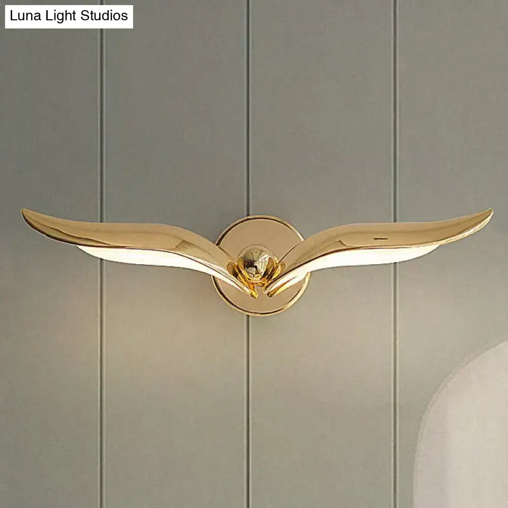 Luxury minimalist creative seagull wall lamp for bedroom living room