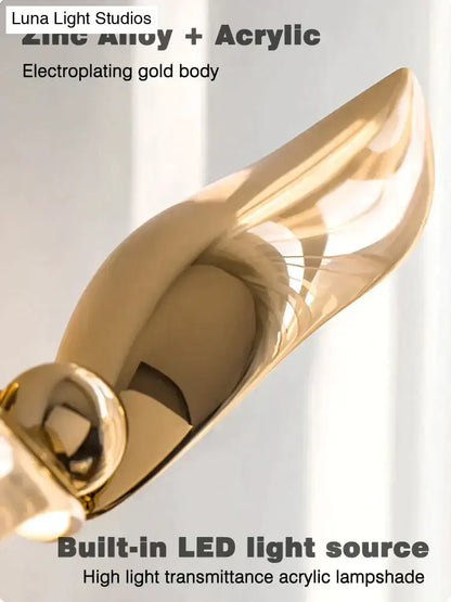 Luxury minimalist creative seagull wall lamp for bedroom living room