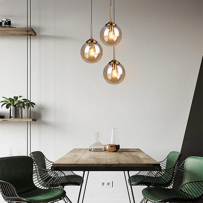 DecorBites™ Luxury Nordic LED Chandelier with Glass Shades