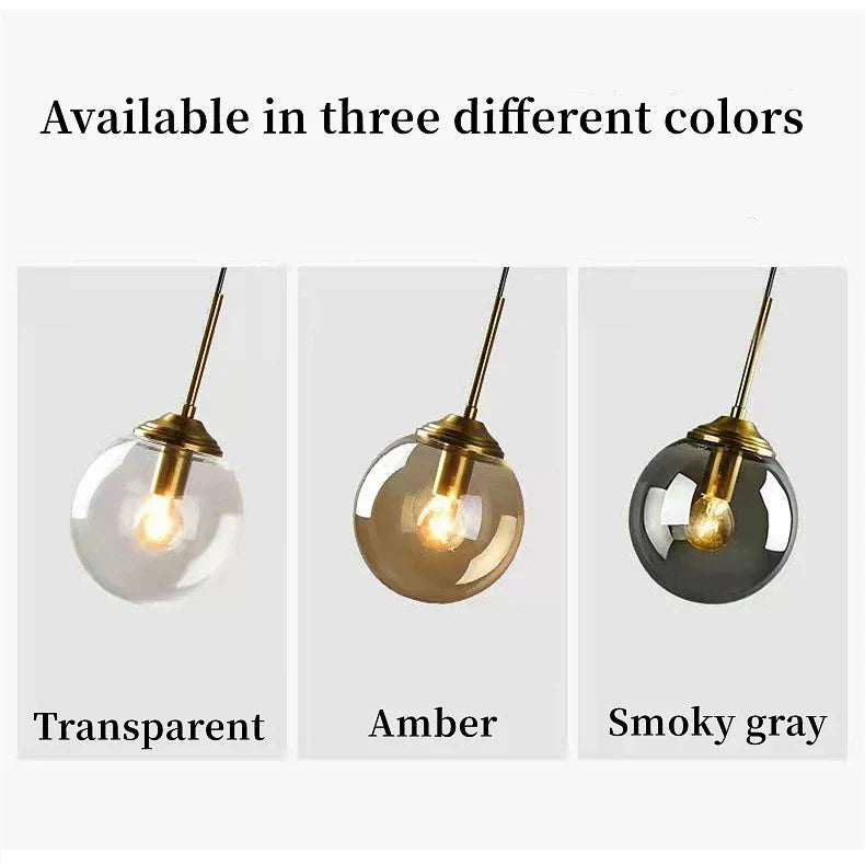 DecorBites™ Luxury Nordic LED Chandelier with Glass Shades
