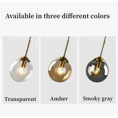 DecorBites™ Luxury Nordic LED Chandelier with Glass Shades