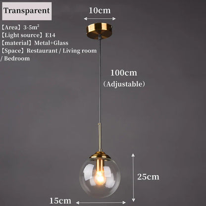 DecorBites™ Luxury Nordic LED Chandelier with Glass Shades