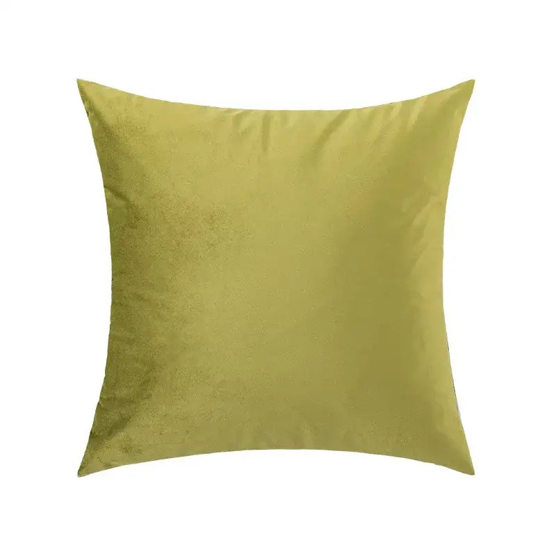 Luxury olive green velvet pillow case living room decor