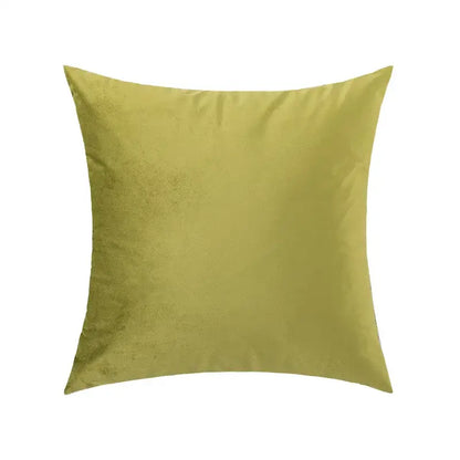 Luxury olive green velvet pillow case living room decor